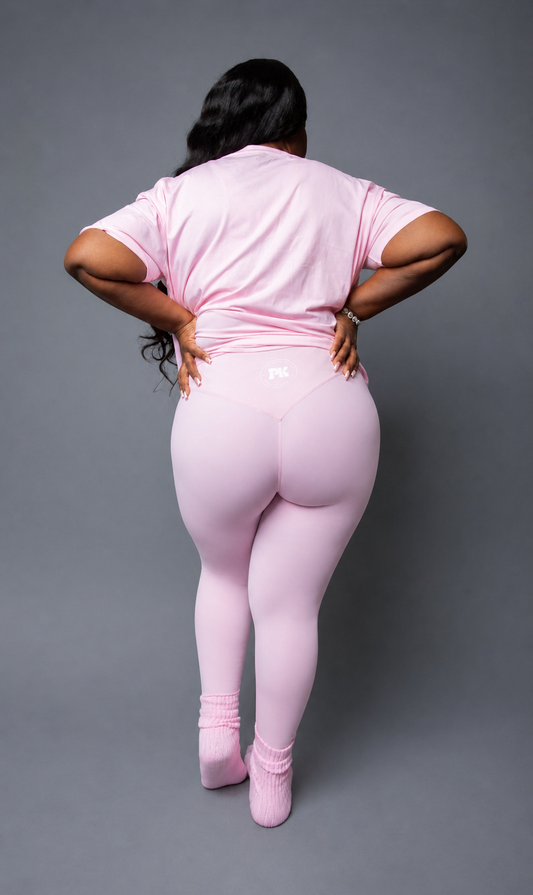 Soft Girl Sculpt Leggings – Blush Pink