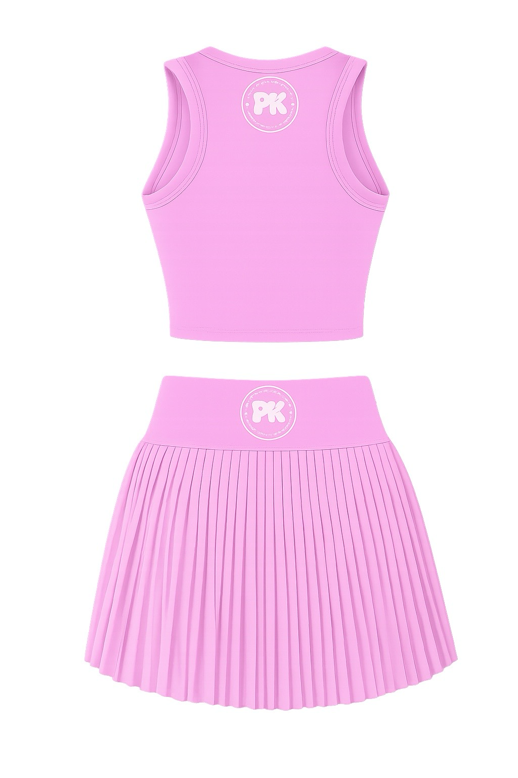 Pink Tennis Skirt & Crop Top